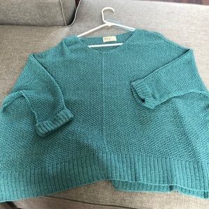 EUC Slouchy-Sweater teal